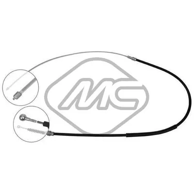 Трос ручника VW TOURAN 1/6-2/0-1/9TDI-2/0TDI-MOD.T9G-TG58-T72-MOD.PR-T53-T71 DX/SX-RH/LH Metalcaucho 83748