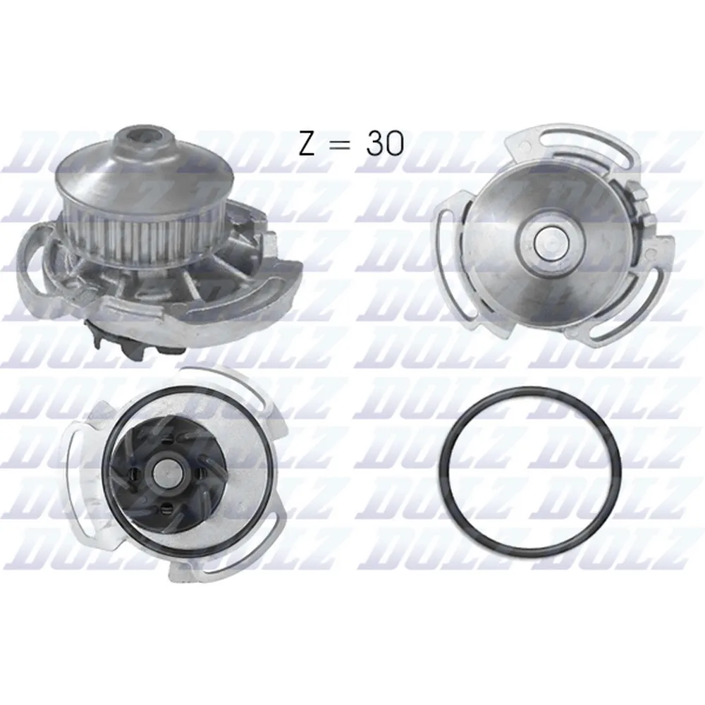 Помпа, водяной насос VW Golf II 1.3L/Golf III/Vento 1.4/1.6L all ->99 DOLZ A-164
