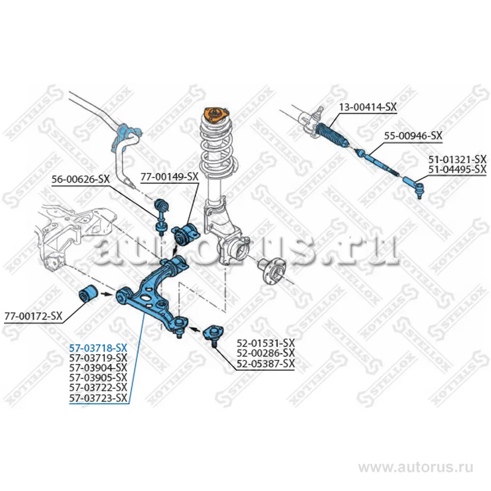 Рычаг левый except 1800kg Fiat Ducato all 01> STELLOX 57-03718-SX