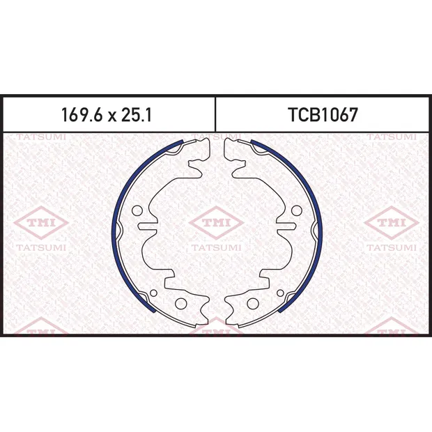 Колодки тормозные барабанные LEXUS RX 97->TOYOTA Camry/Avensis 91-> TATSUMI TCB1067
