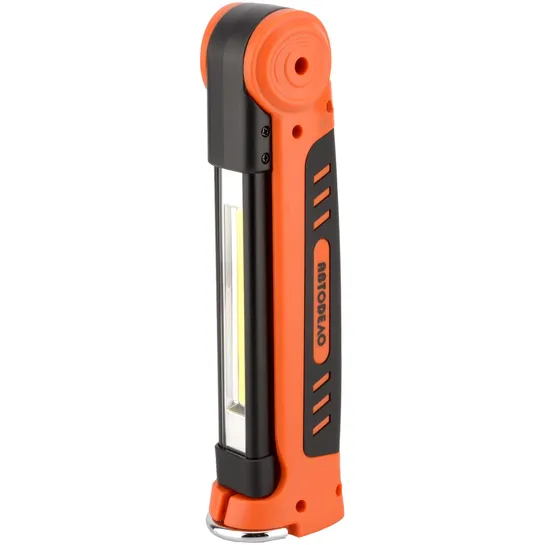 Фонарь светодиодный складной с магнитом 3W COB+1W LED, 300Lm, Li-ion 1800mAh (АвтоDело) 44308 44308
