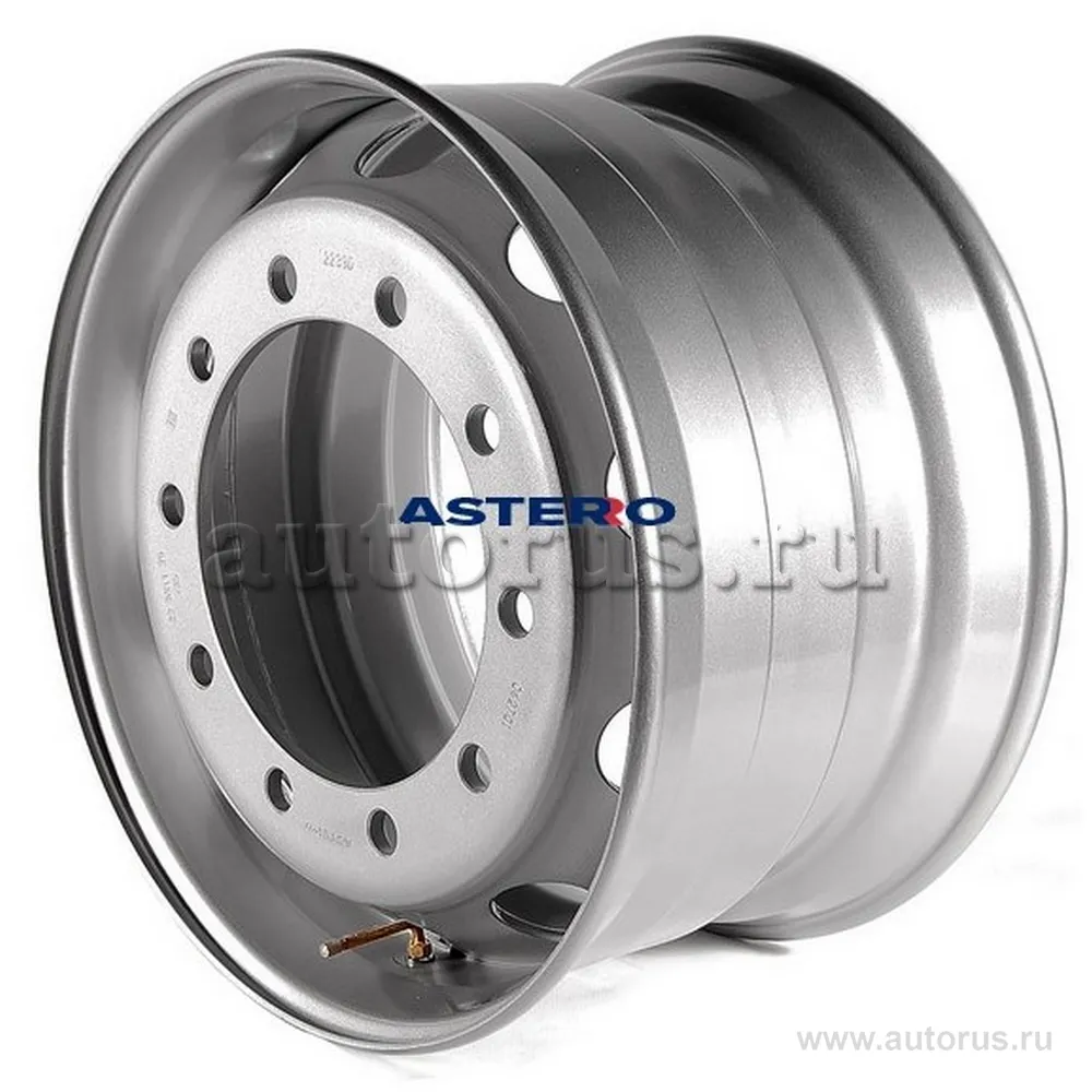 Диск штампованный R22.5 11.75J 10x335/281 ET135 ASTERRO M22 Серебристый 2239D