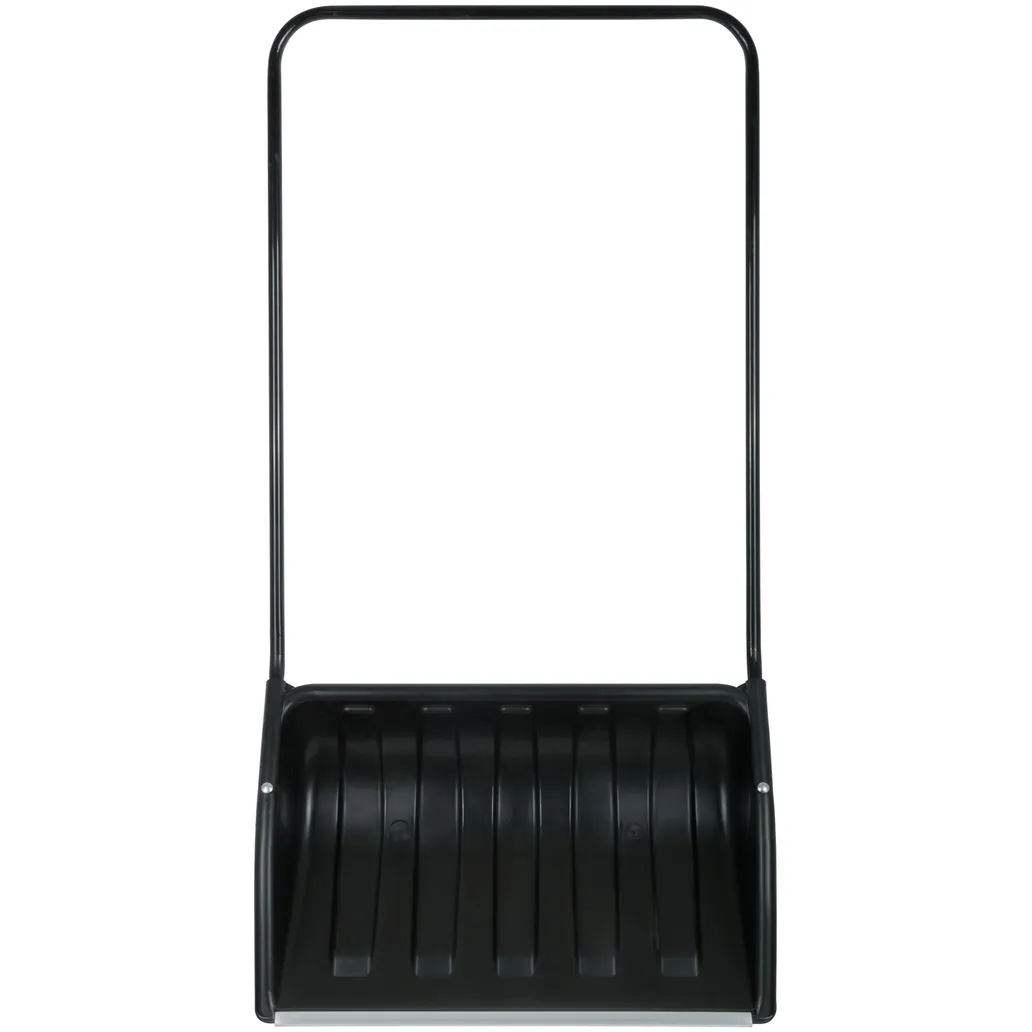 Скрепер для уборки снега пластиковый, металлическая ручка 700x465x1360 мм КУРС 68135