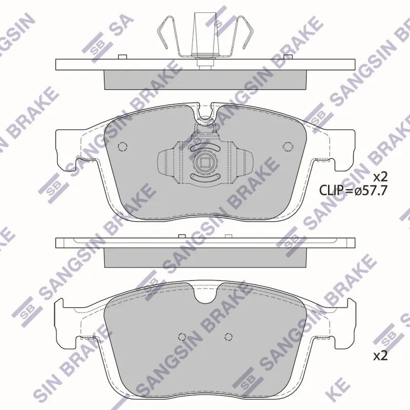 Колодки тормозные VOLVO XC60 08- передние HI-Q SP4025