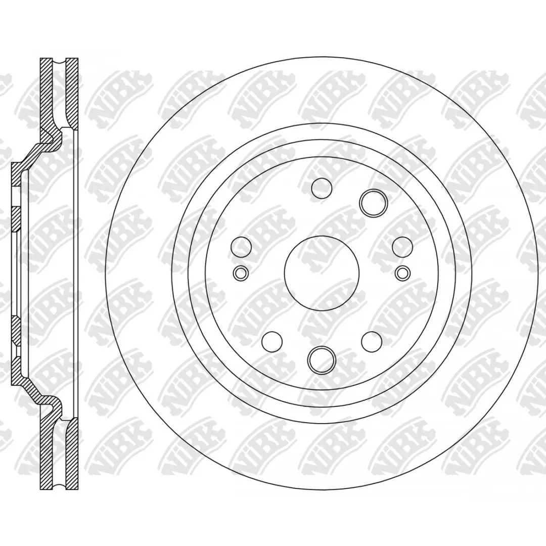Диски тормозные перфорированные GEELY BOYUE PRO | ATLAS PRO NIBK RN2494DSET