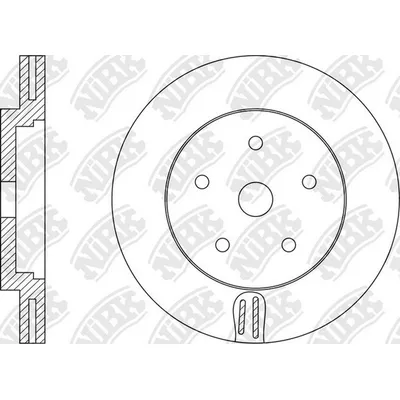 Диск тормозной передний NISSAN PATHFINDER R52 2014> NIBK RN1557