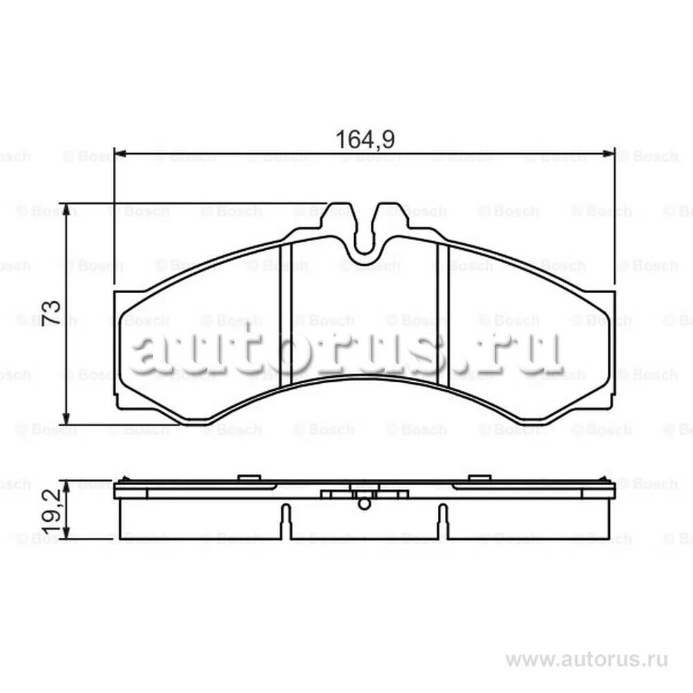 Колодки дисковые п MB 2/3/4T-Sprinter/VW LT 28-46 II /Vent D=276mm BOSCH 0986424832