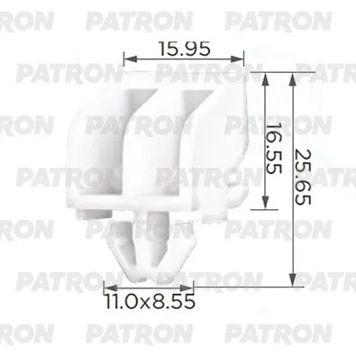 Фиксатор Mercedes Smart применяемость клипса крепления накл PATRON P37-2917