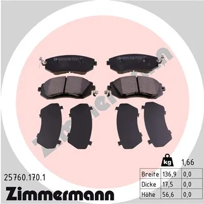 КОЛОДКИ ТОРМОЗНЫЕ ДИСКОВЫЕ SUBARU BRZ, FORESTER (SH), FORESTER (SJ), IMPREZA (GP), IMPREZA (GR, GH,