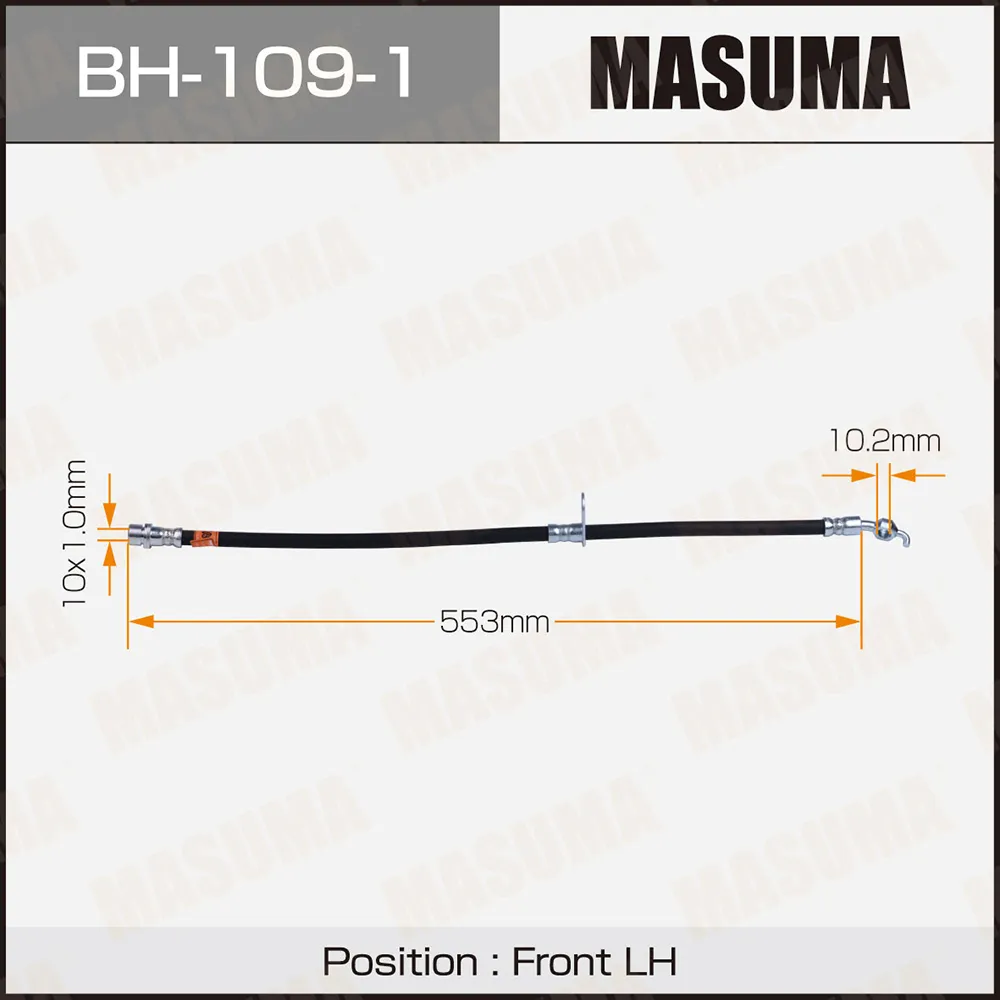 Шланг тормозной передний L TOYOTA CALDINA MASUMA BH-109-1
