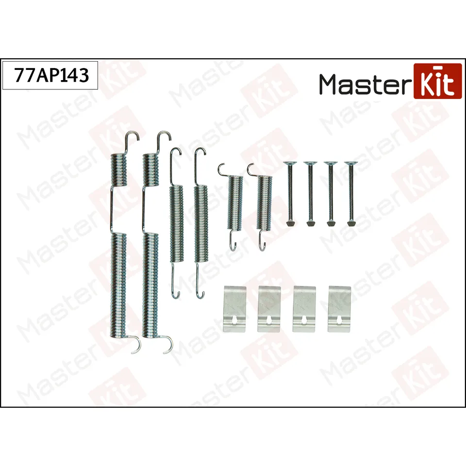 Комплект установочный барабанных колодок Kia SPORTAGE (K00) 1994 - 2004 MASTERKIT 77AP143