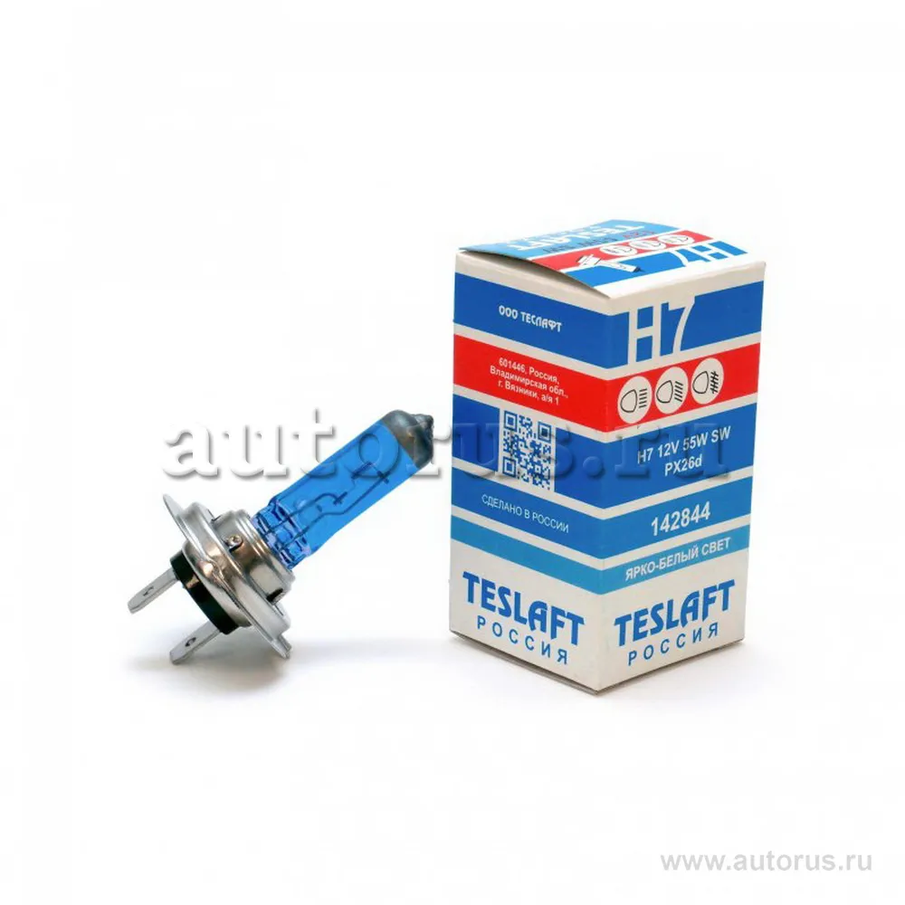 Лампа 12V H7 55W Teslaft 1 шт. картон 142844