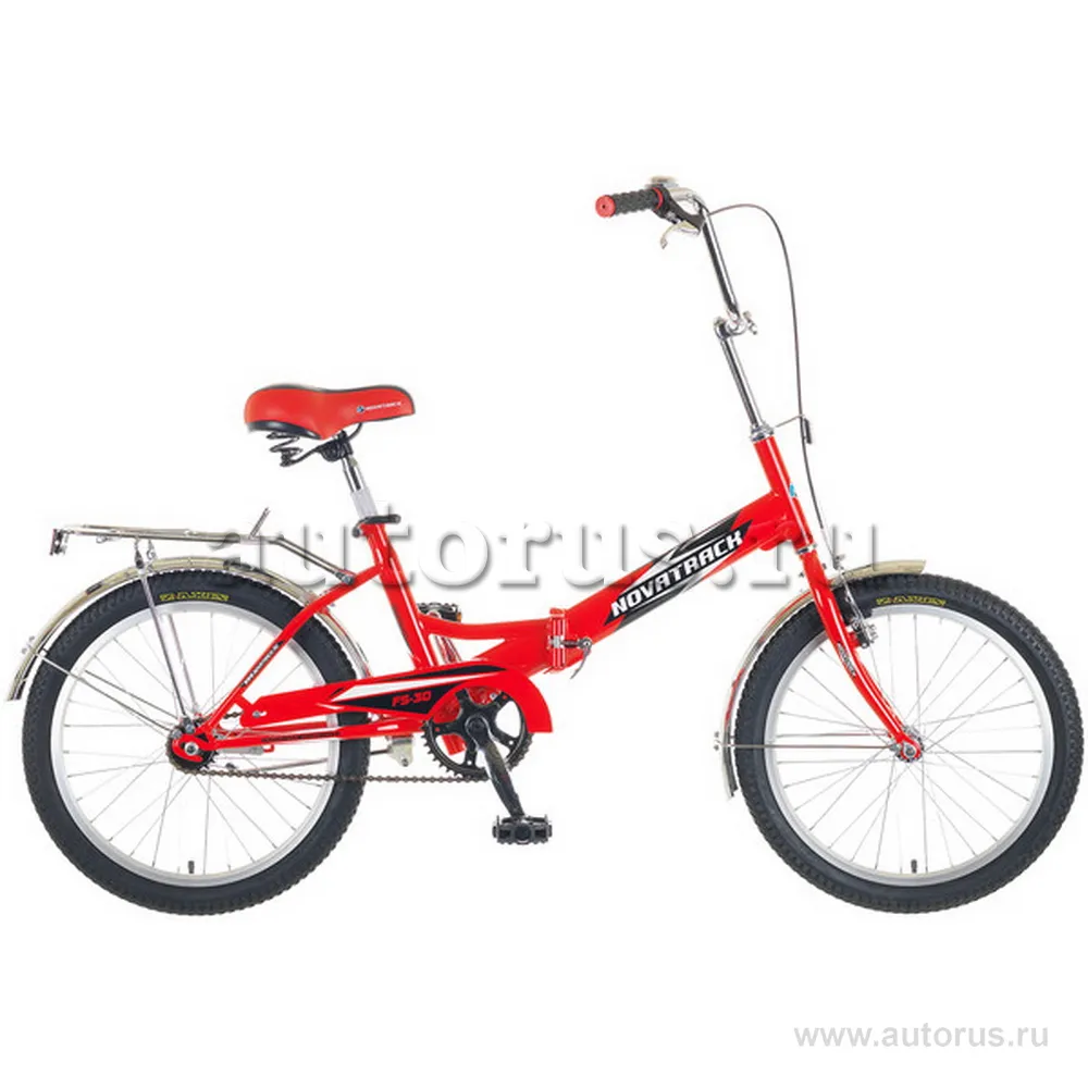 Велосипед 20 складной Novatrack FS30 (2015) количество скоростей 1 рама сталь красный