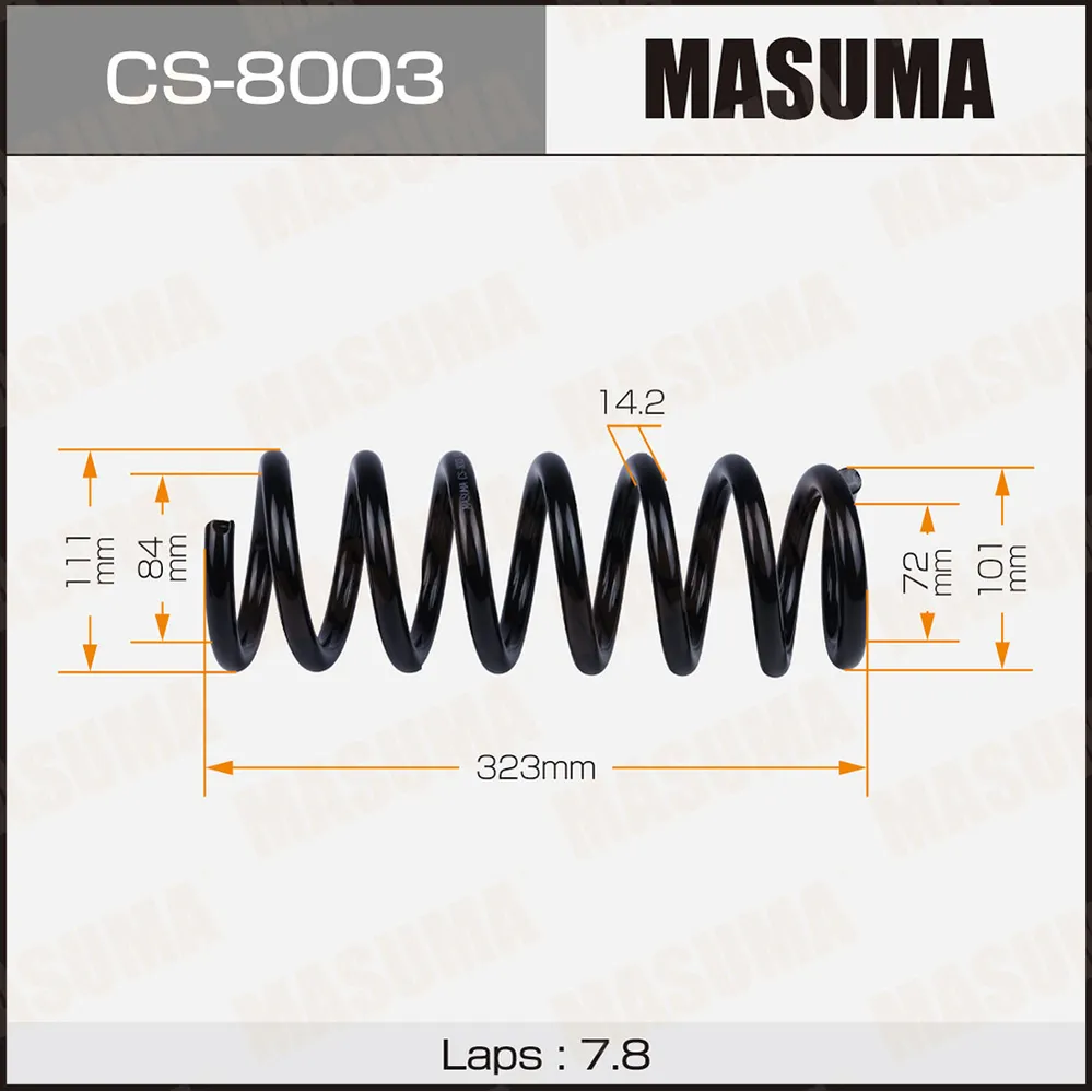 Пружина подвески MASUMA CS8003