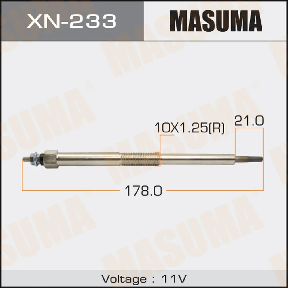 Свеча накаливания NISSAN AD MASUMA XN-233