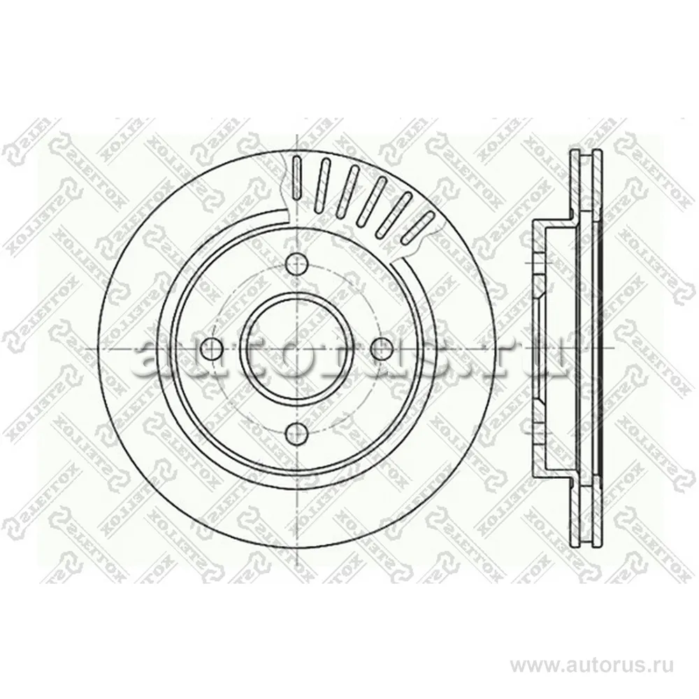 Диск тормозной задний FORD MONDEO/SCORPIO ALL 93> STELLOX 60202535V_SX