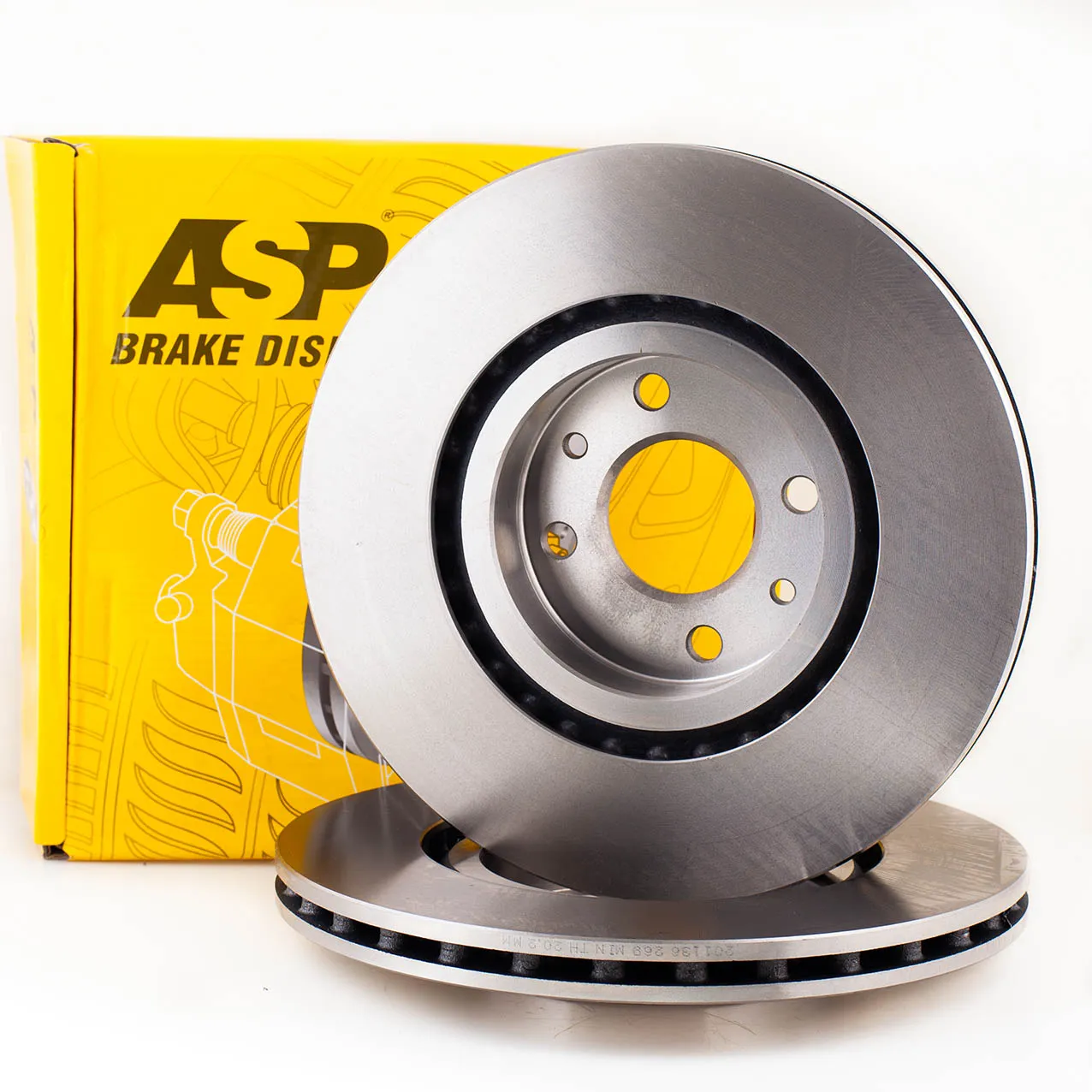 Диск тормозной передний FIAT BRAVO/DOBLO/MAREA/STILO 2001-> /VENT D=284MM ASP 230206