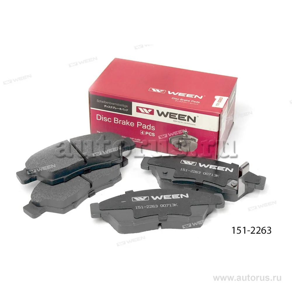 Тормозные колодки дисковые передние SUZUKI Liana (ER), Liana Estate (ER) WEEN 151-2263