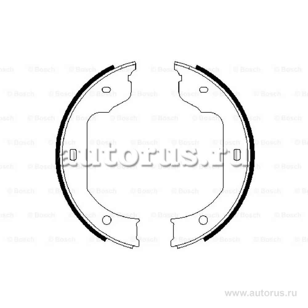 Колодки стояночного тормоза BOSCH 0 986 487 625