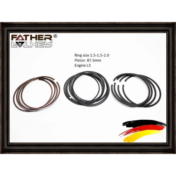 Кольца поршневые к-кт на 4 цилиндра STD. 1.5-1.5-2.0 FATHER F2074R75