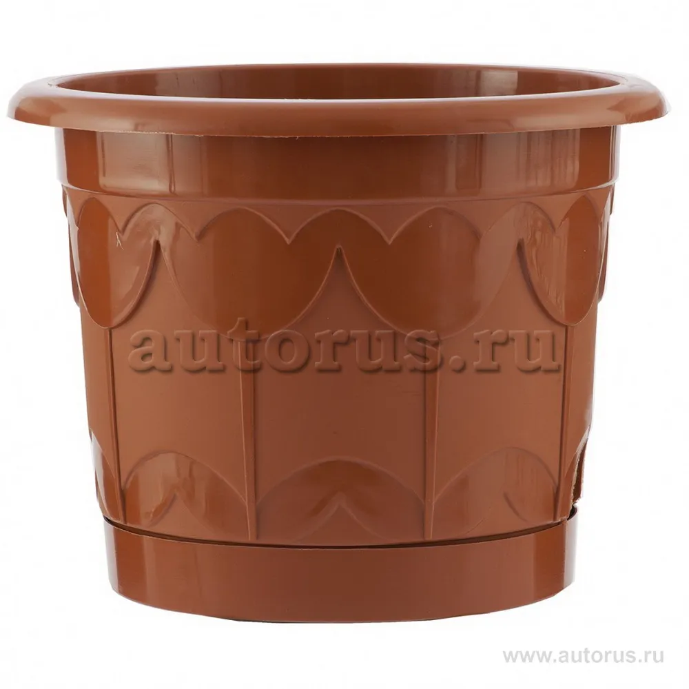 Горшок Тюльпан с поддоном, терракотовый, 2,9 л Palisad 69242 PALISAD 69242