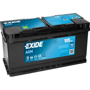 Аккумулятор EXIDE 105 А/ч обратный R+ 392x175x190 L6 EN 950 А