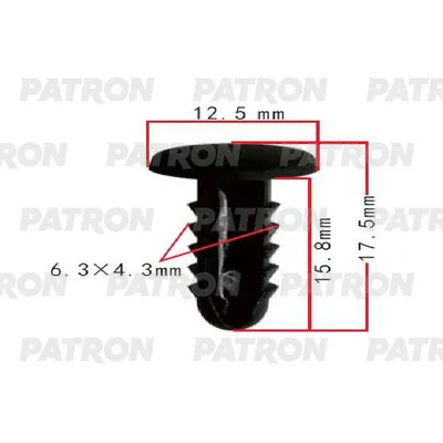 Клипса пластмассовая NISSAN применяемость: обшивка салона PATRON P371943