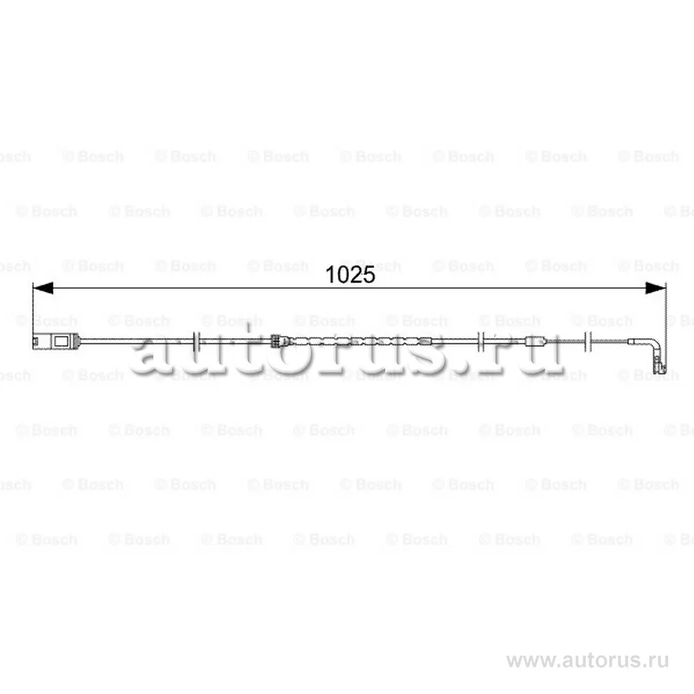 Датчик износа задних тормозных колодок BOSCH 1 987 473 026