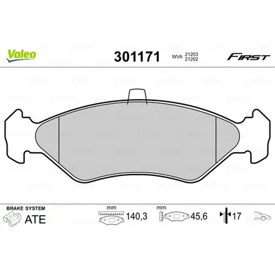 Колодки торм. пер. FORD FIESTA IV