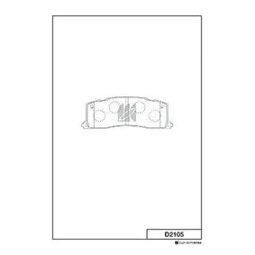 Колодки тормозные дисковые зад KASHIYAMA D2105