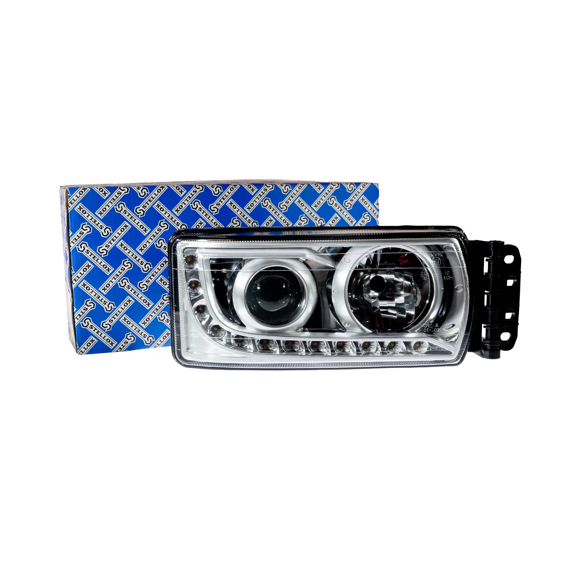 Фара в сборе правая H7/H7/LED мех.корректор без моторчика Iveco St STELLOX 87-33150-SX
