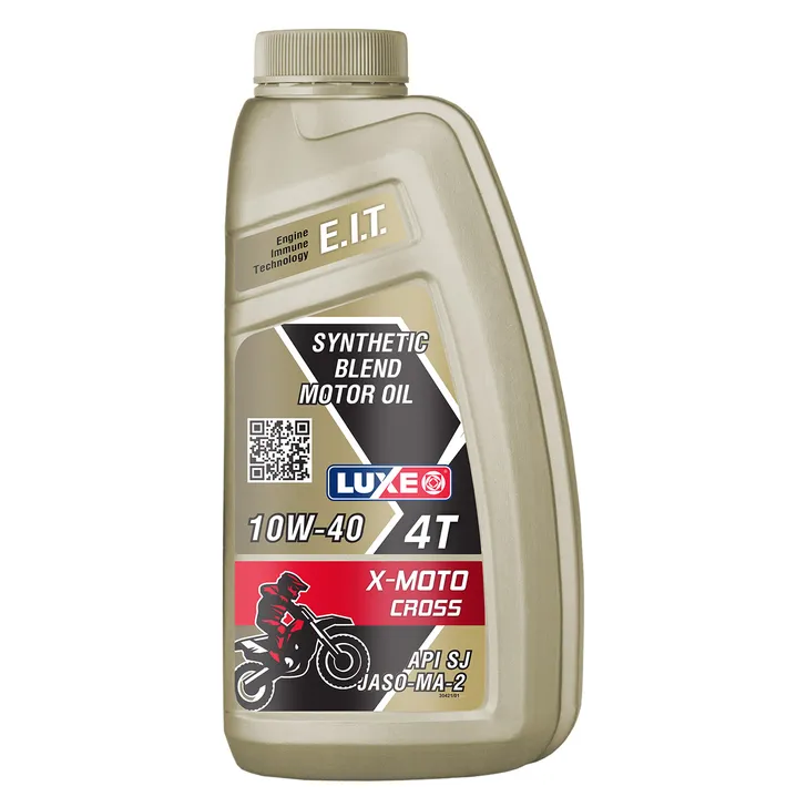 Масло моторное Luxe X-MOTO CROSS 10W-40 API SJ JASO-MA-2 полусинтетическое 1 л 30421