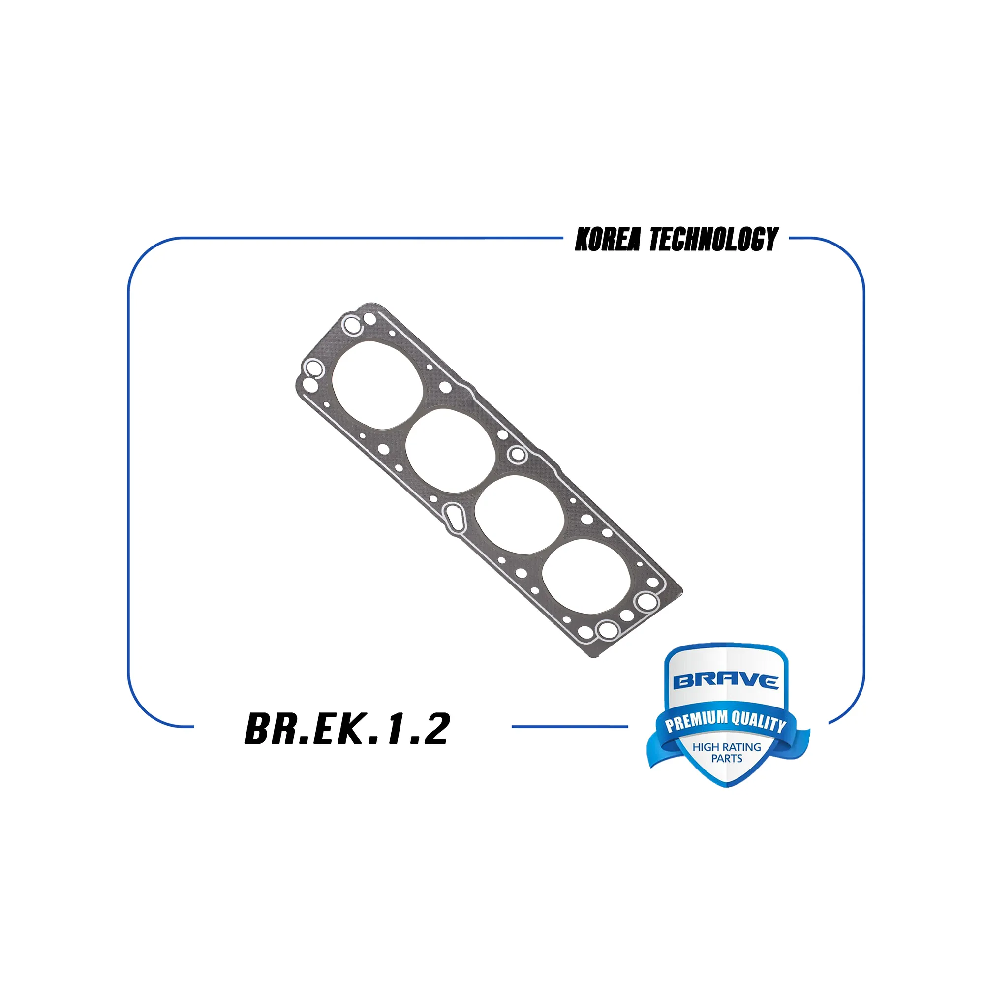 Прокладка ГБЦ 96391435 BR.EK.1.2 Nexia d80.5 Асбест BRAVE BREK12