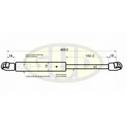 АМОРТИЗАТОР БАГАЖНИКА AUDI TT COUPE (8N) 06/98- 520N L405/150MM G.U.D GGS020121