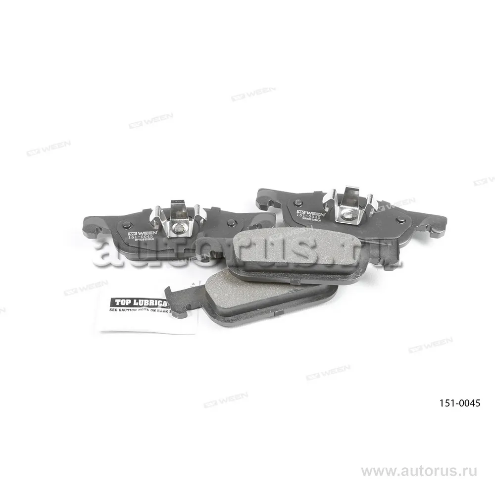 Тормозные колодки дисковые передние LADA Xray, RENAULT Logan II (04.15-), Sandero/Step WEEN 151-0045