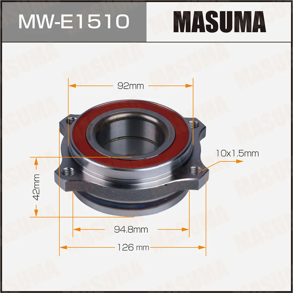 Ступичный узел rear MASUMA MW-E1510