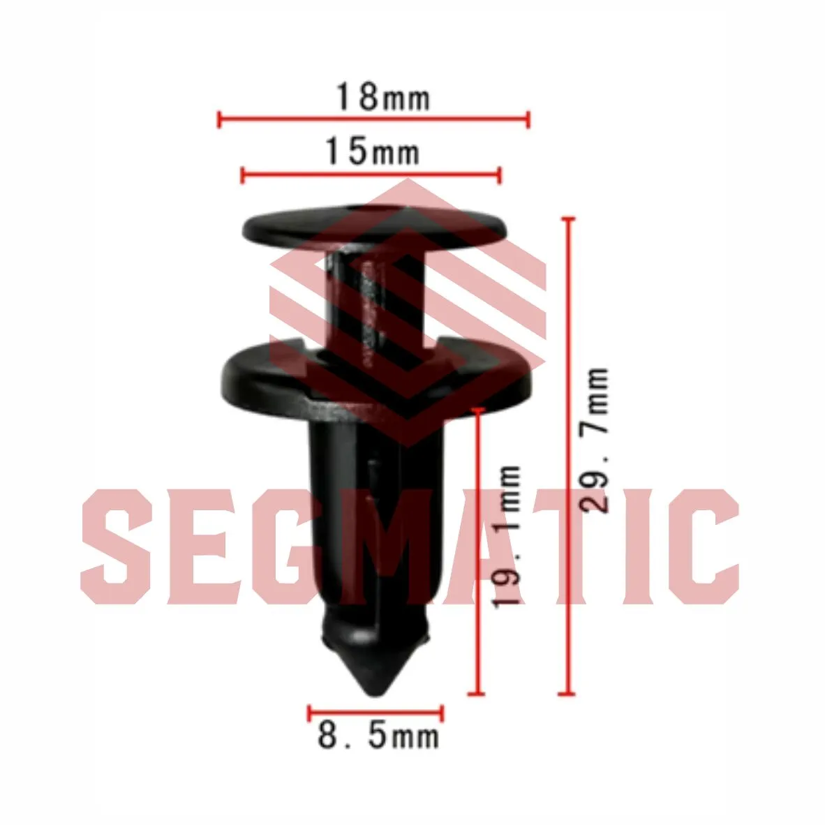 Клипса пластмассовая TOYOTA SEGMATIC SG70203280