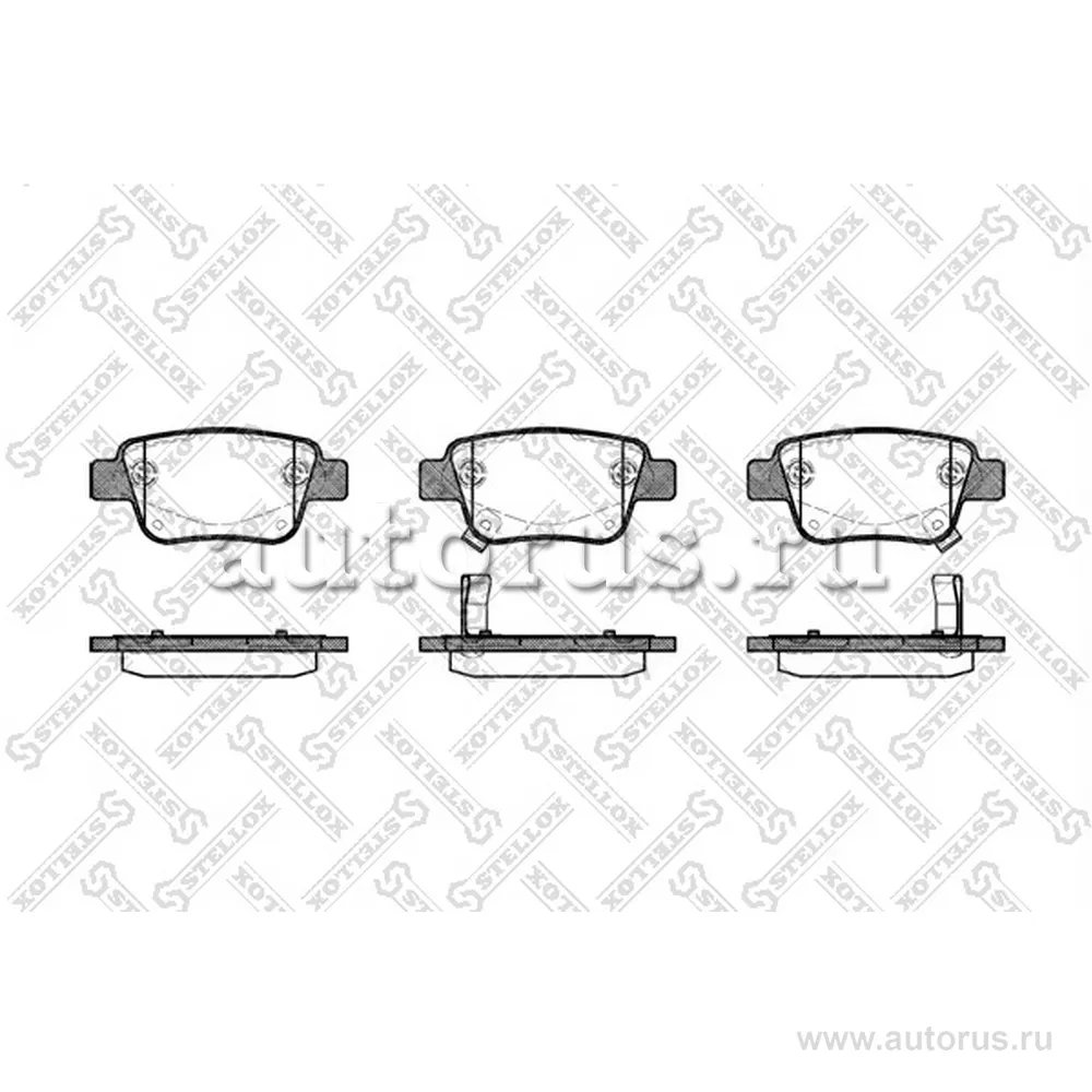 Колодки дисковые з. Toyota Avensis STELLOX 1058 002-SX