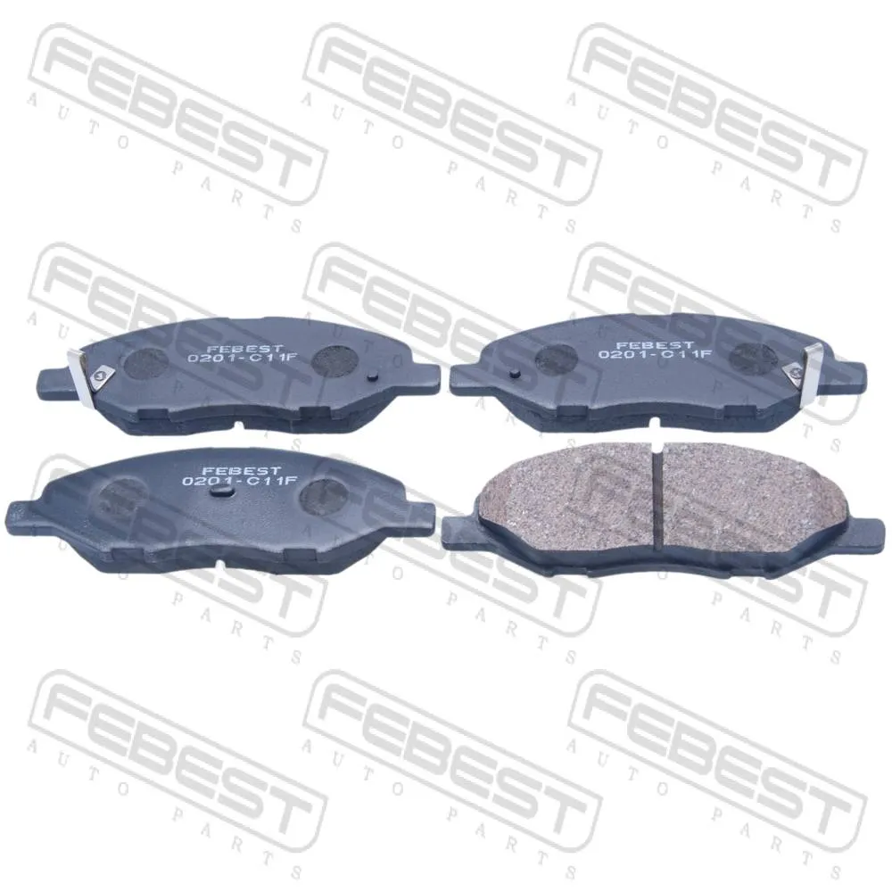 Колодки тормозные передние NISSAN TIIDA JPN MAKE C11 2005.08-2012.06 [GL] FEBEST 0201-C11F
