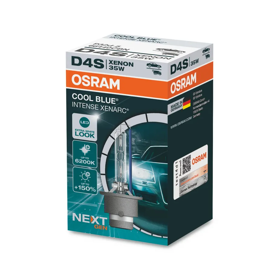 Лампа ксеноновая D4S 6200K OSRAM XENARC COOL BLUE INTENSE 1 шт. 66440CBN