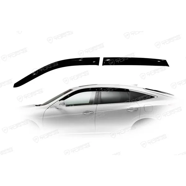 Дефлектора на окна Honda Crosstour 2012EuroStandard деф.окон Cobra Tuning HE12812