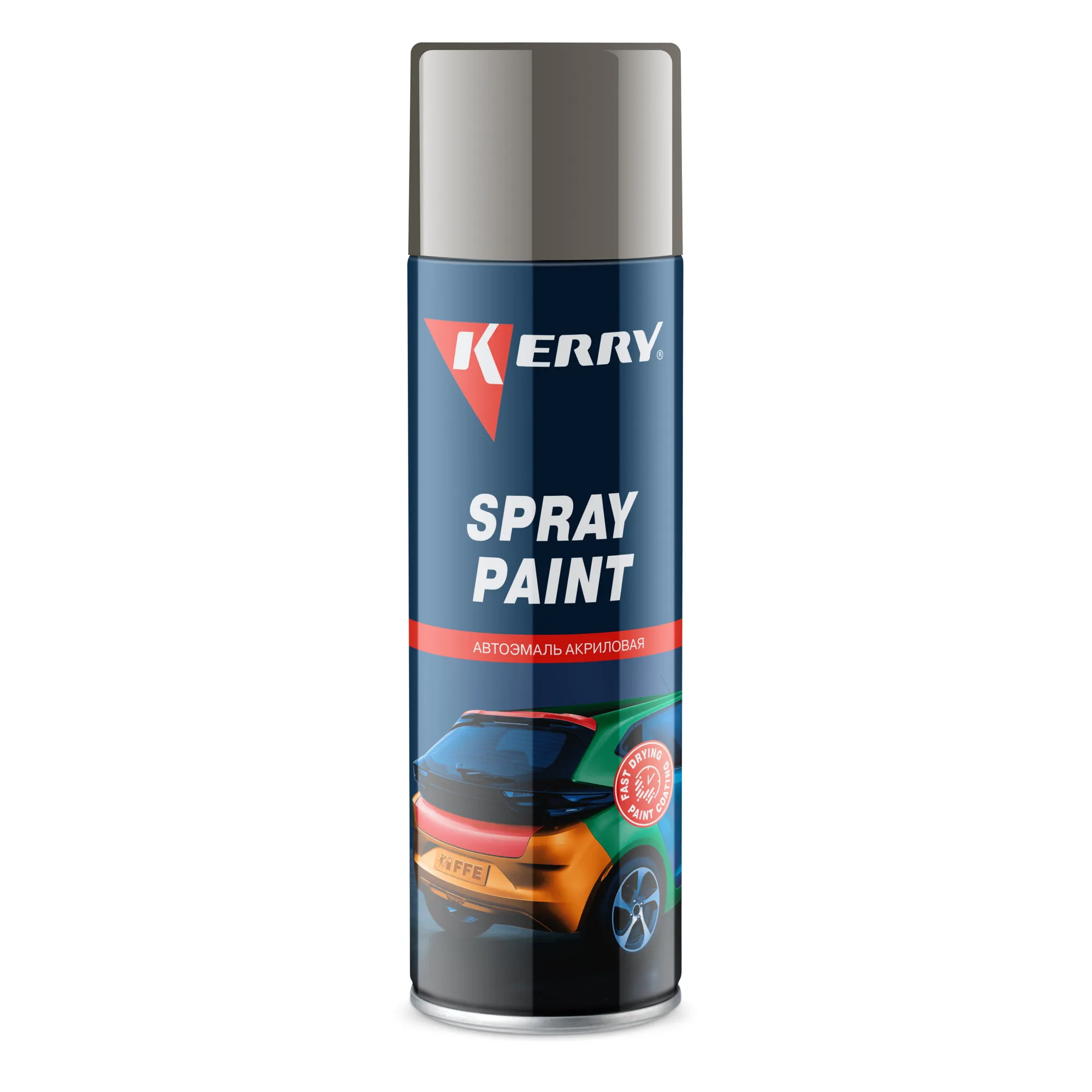 Эмаль акриловая автомобильная глянцевая хаки 303 (RAL 6014) KERRY KERRY KR-627