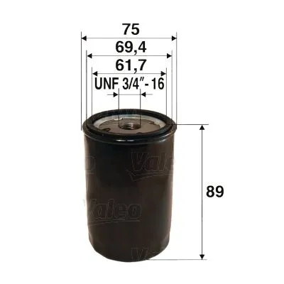 Фильтр масляный VALEO 586083