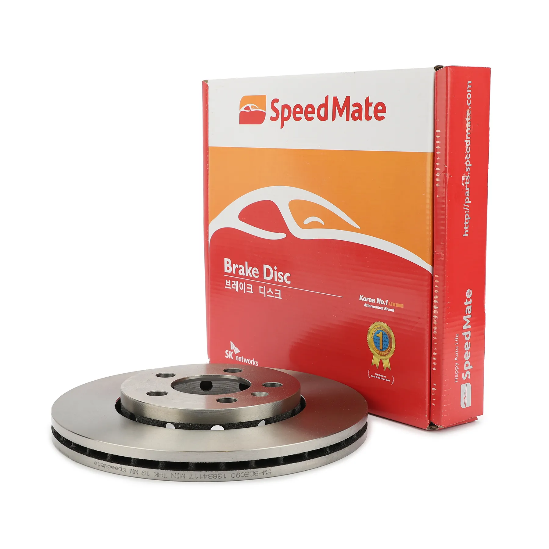 Диск тормозной передний AUDI A1,A2,A3/SKODA FABIAI,II/VW BORRA SPEEDMATE SM-BDE090