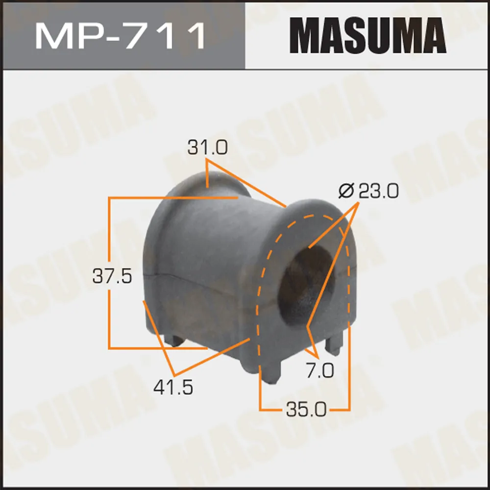 Втулка стабилизатора lexus rx 3.5i 03-09 MASUMA MP711