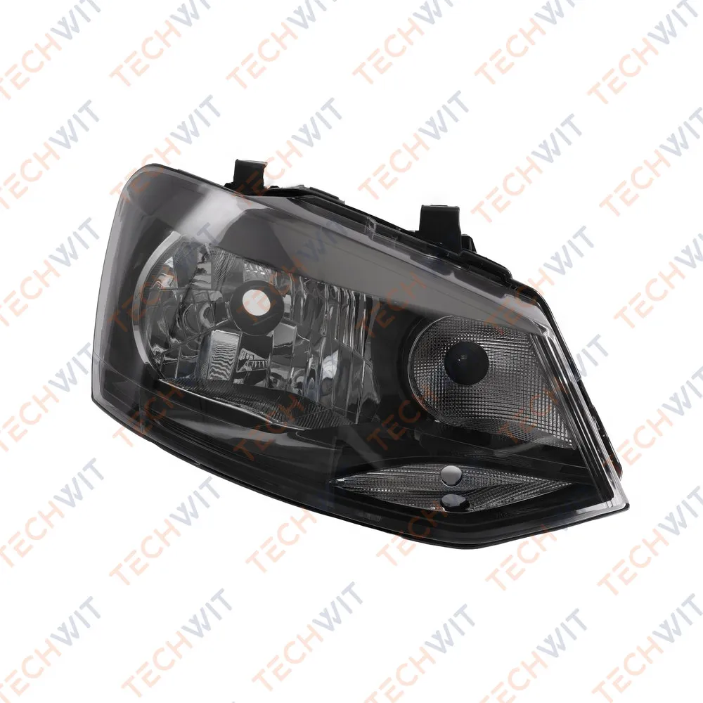 Фара передняя Прав. чёрная VW Polo 2010-2014 4D TECHWIT HD001VWG006BL