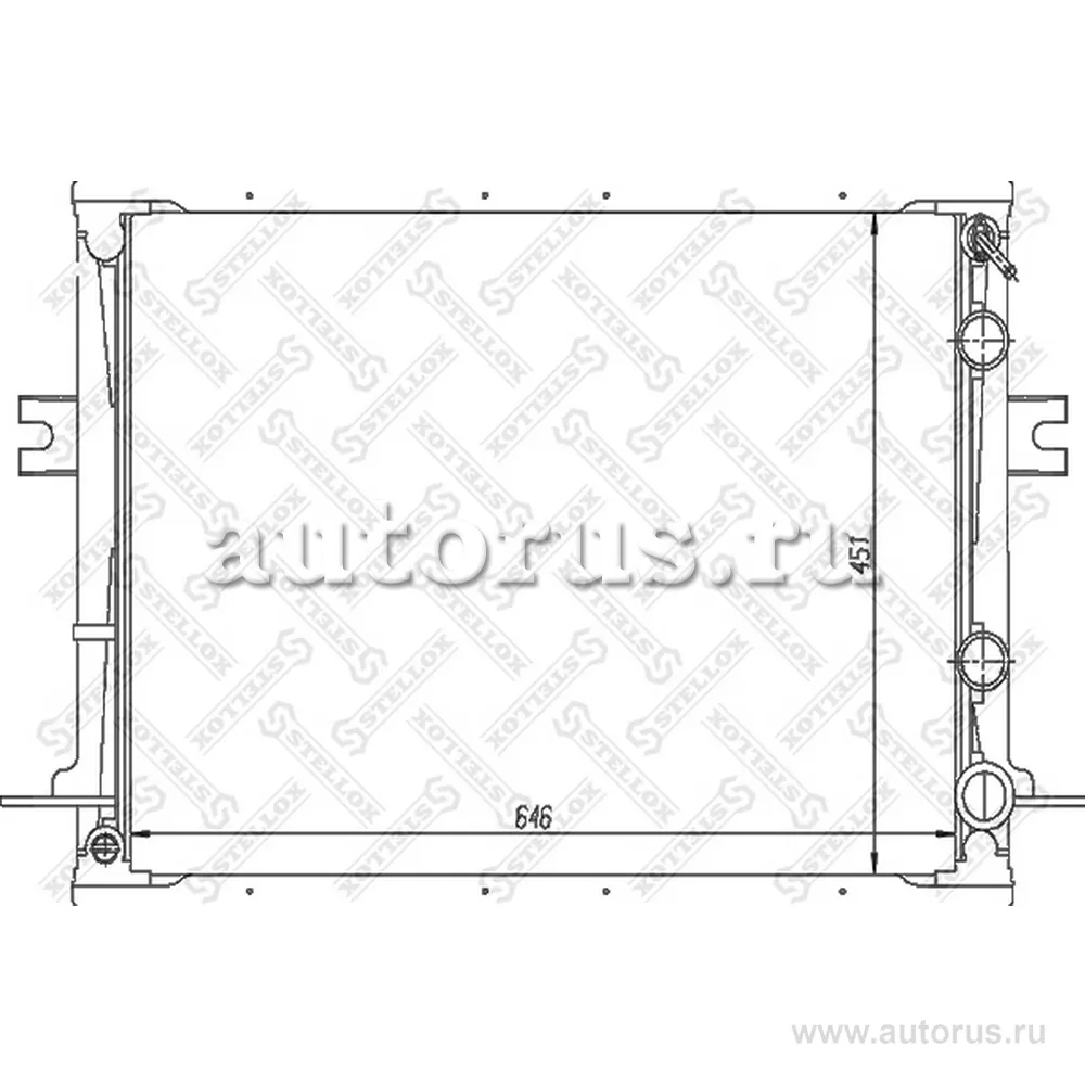 Радиатор системы охлаждения Iveco Daily IV 2.8D/2.8TD 99> STELLOX 10-25827-SX