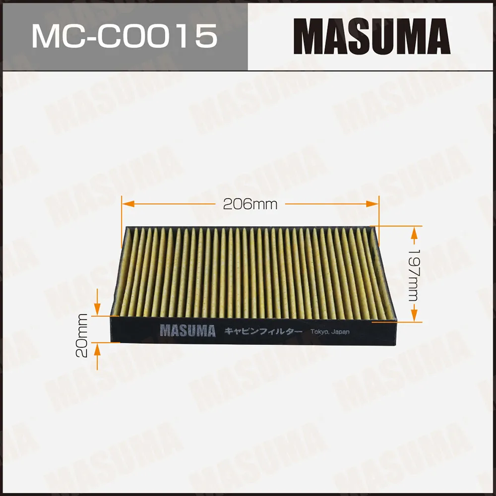 Фильтр салона Masuma MC-C0015 MASUMA MCC0015