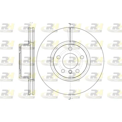 Диск тормозной передний BMW X3-F25 10-17 / X4-F26 14-18 ROADHOUSE 61454.10