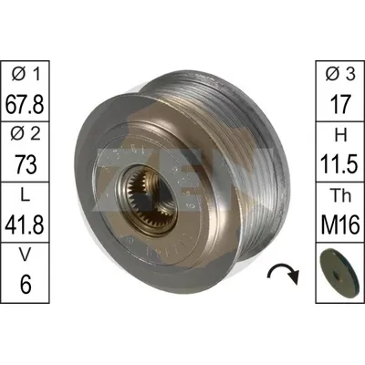 Шкив генератора VW T4 ERA ZN5425